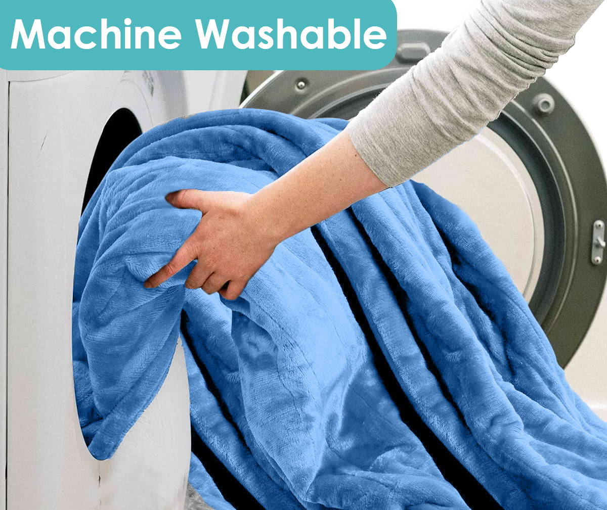 Heated Blanket Blue 72x84 Information InvoSpa